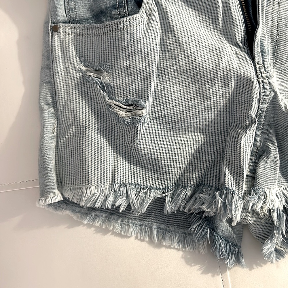 Rewash High Rise Denim Shorts - Picture 4 of 6